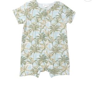 Angel Dear Romper with Palm Tree Print sold out print